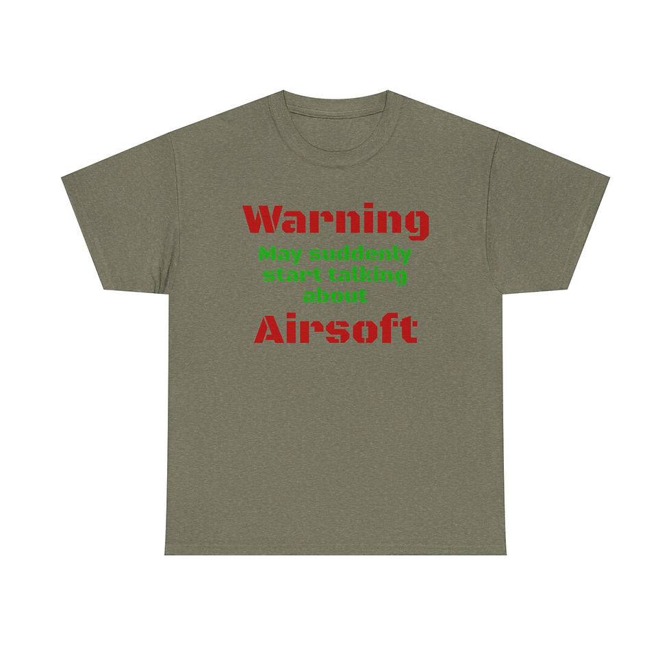 Thumbnail: May Talk About Airsoft Unisex Heavy Cotton Tee