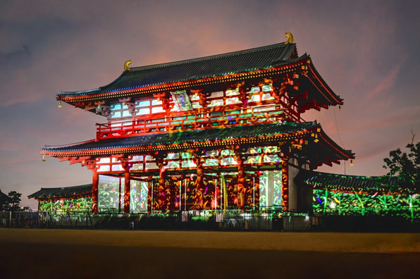 suzakumon gate, Heijo palace