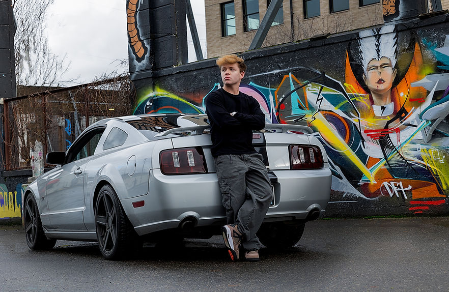 Senior-Portrait-Car-Urban-Vancouver-WA