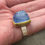 Thumbnail: Blue Beryl Sugarloaf Ring