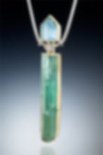 Blue, Green & Grey Pendant