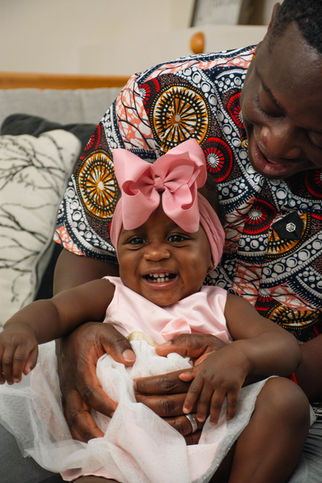 Father with his daughter