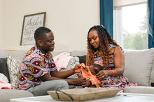 Parents with their daughter