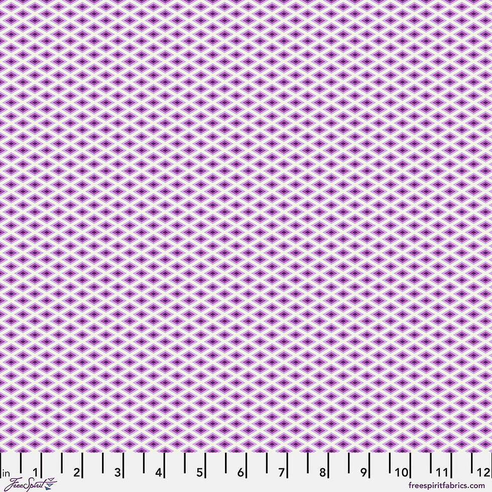 Lighthouse Windows in Ultraviolet - Floral Reef by Tula Pink