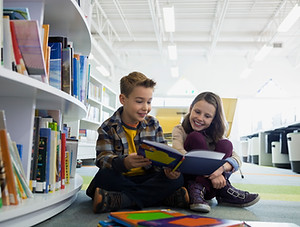 Teenagers in Library