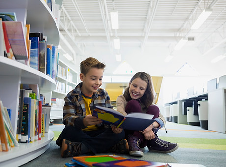 Teenagers in Library