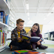 Teenagers in Library