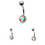 Thumbnail: Surgical Steel  Colourful    Belly Bars