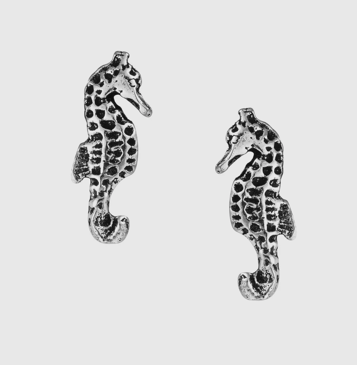 Dainty Seahorse 925  Sterling Silver Ear Studs