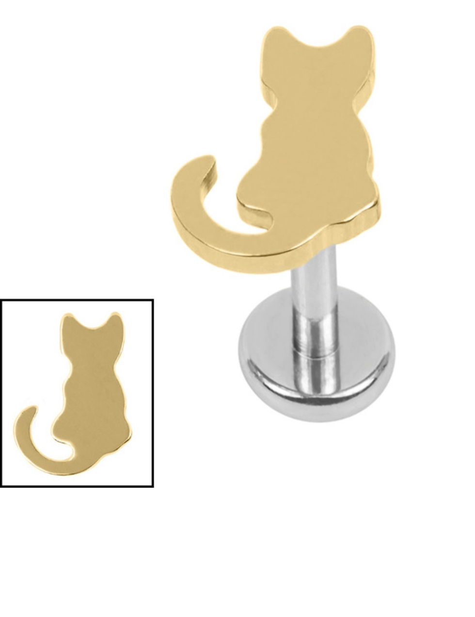 Thumbnail: Witches Cat Internally Threaded Labrets