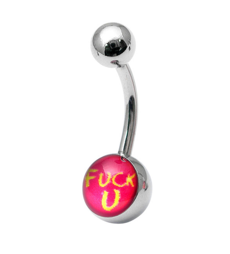 Thumbnail: Fuck U Rude Word Pink and Yellow  Belly Bars