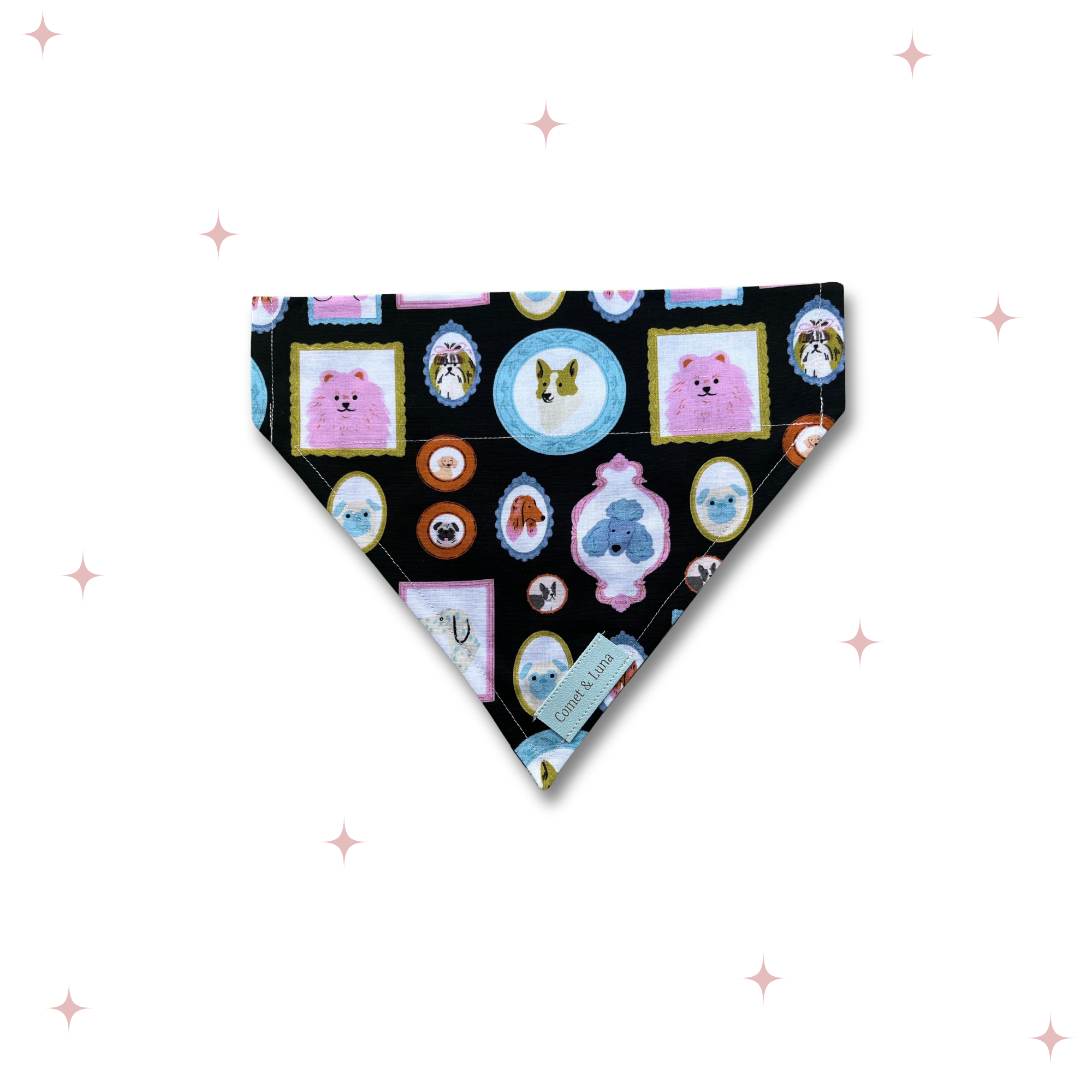 Puppy Portrait Over the Collar Bandana