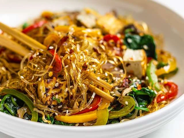  Japchae, noodles di patate dolci