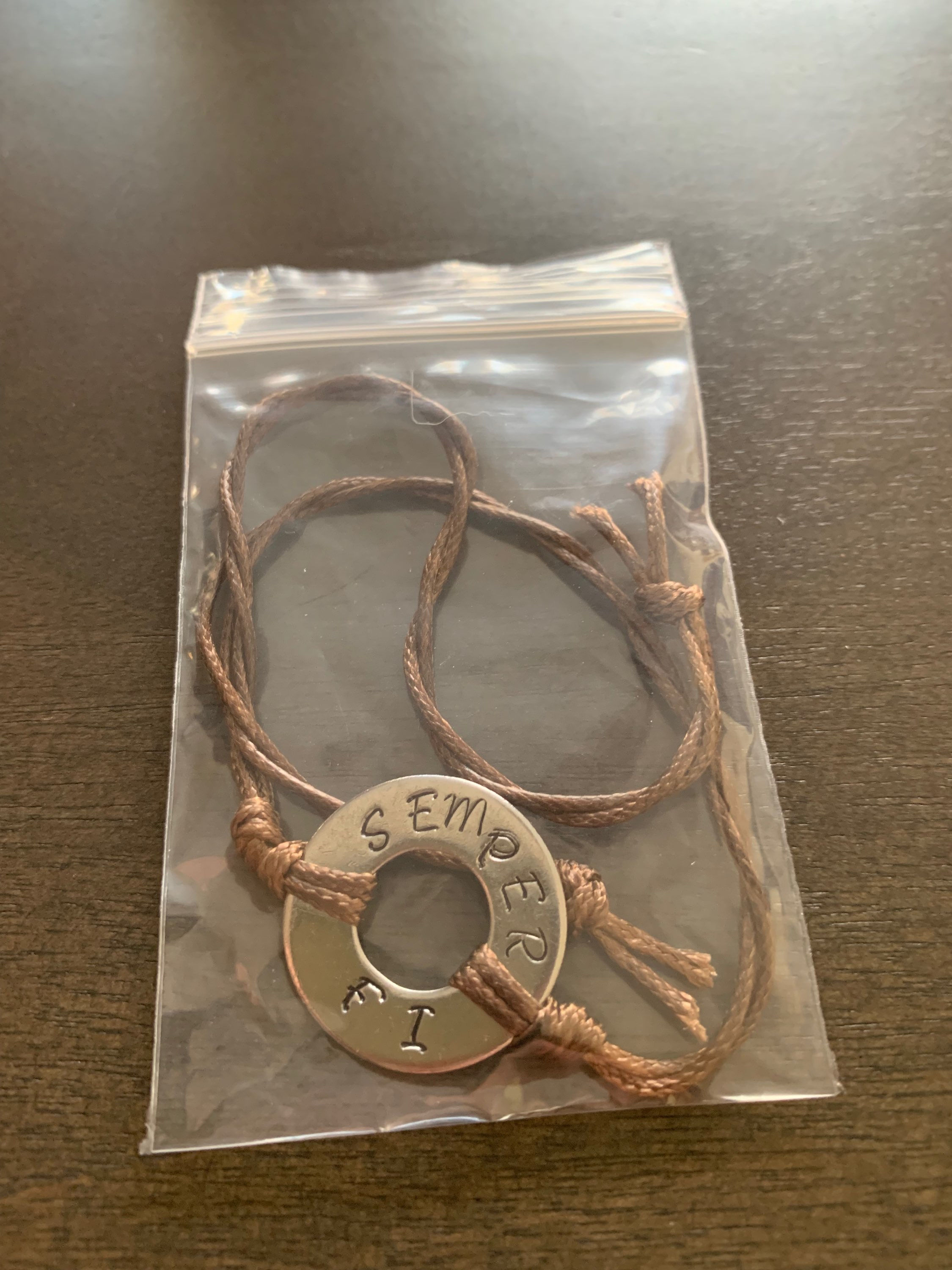 Always faithful Marine bracelet