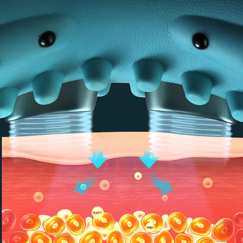 Miniatura: Portable Cervical Massager Neck & Head Traction Pillow Blue