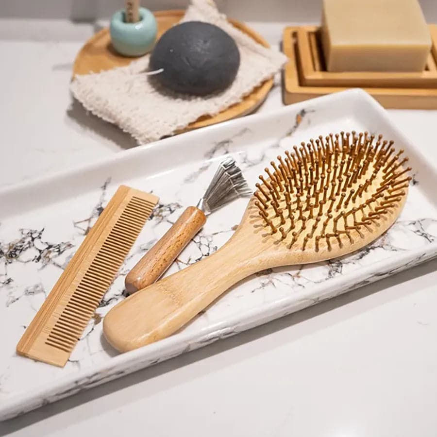 Miniatura: Bamboo Hair Brush Set