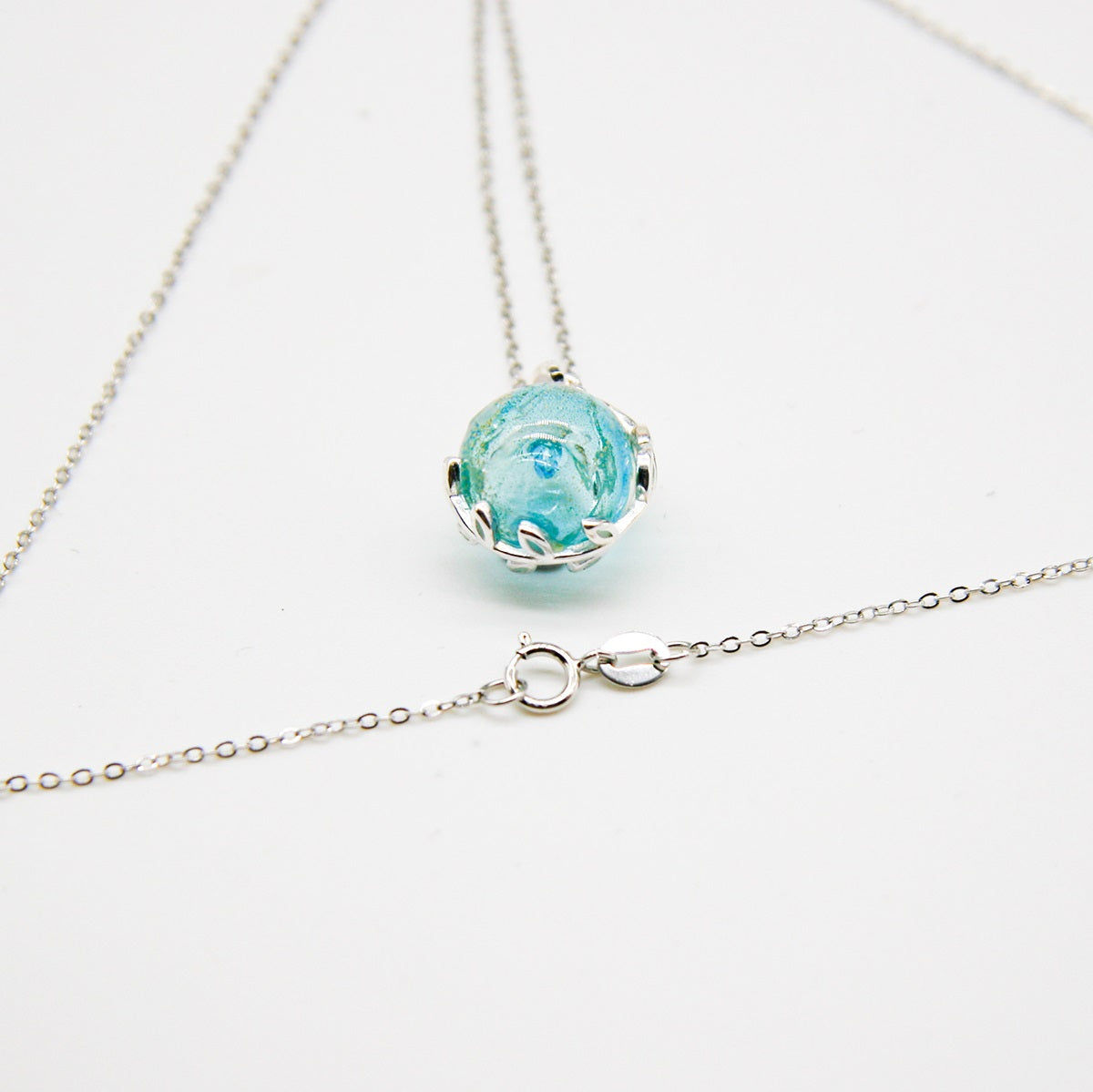 Planet Murano Aroma Necklace - Celestial Aqua | Energy & Healing | Diffuse on th