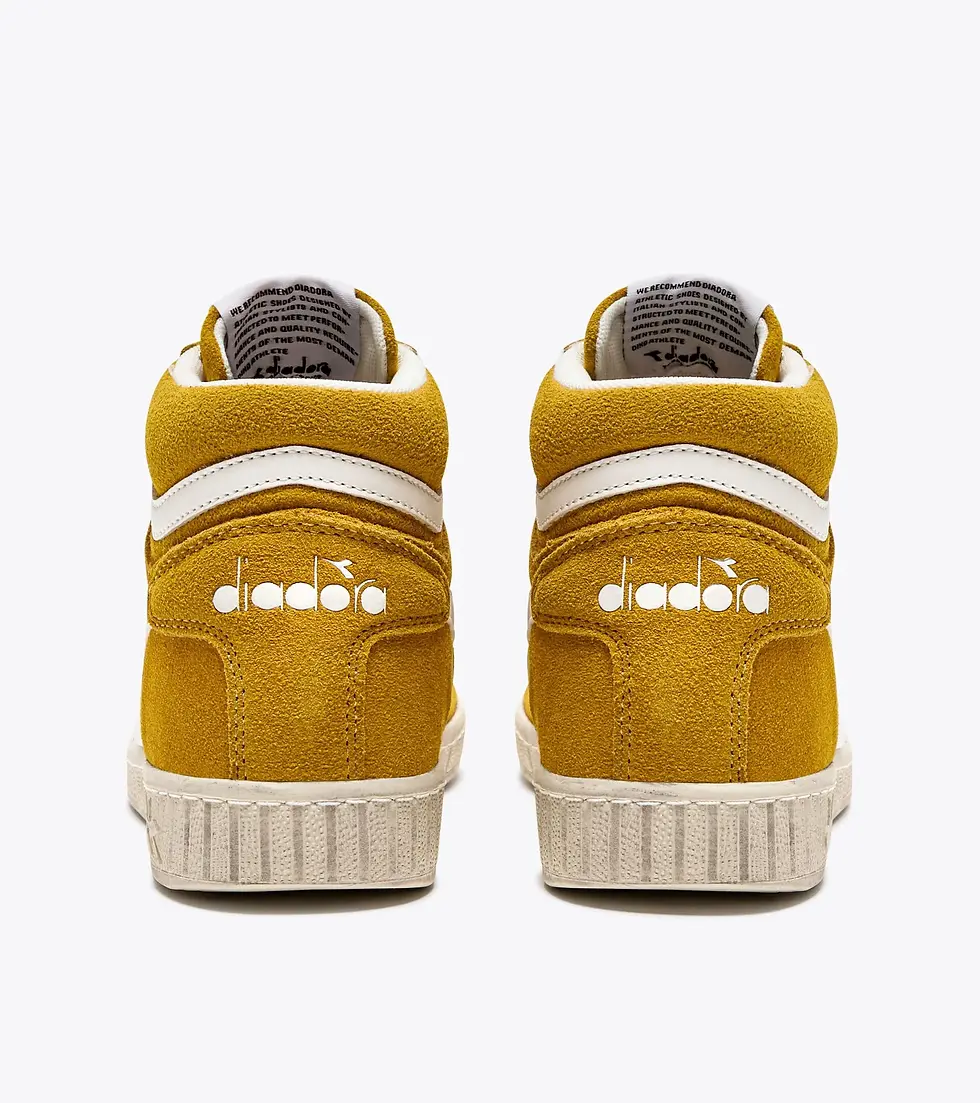 Miniature : GAME L HIGH SUEDE WAXED : JAUNE OCRE