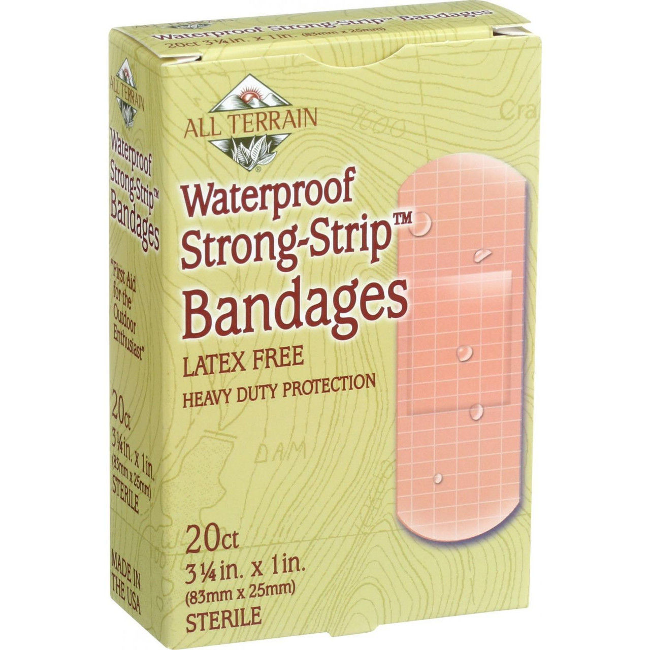 All Terrain Waterproof Strong 1" Bandage (1x20 PC)
