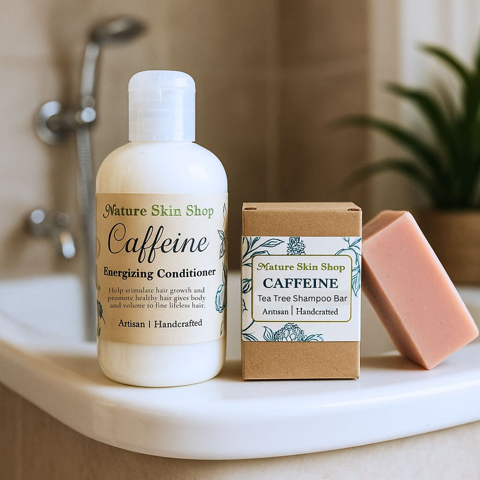 Caffeine and Tea Tree Oil Shampoo Bar and Stimulating Conditioner Combo