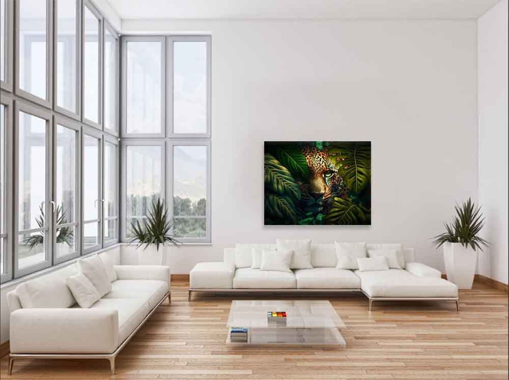 The leopard in the wildlife- Animal Canvas Art -