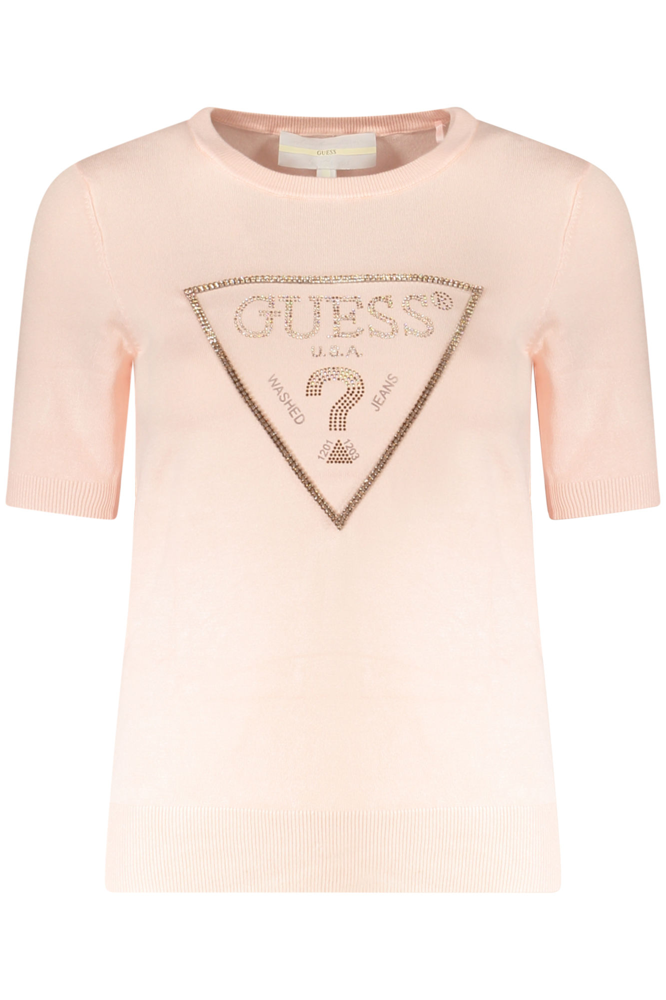 GUESS JEANS WOMEN'S PINK SWEATER
