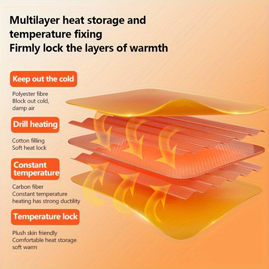 Miniatura: USB Heated Neck Massage Pad with 3-Level Temperature Control(Brown)