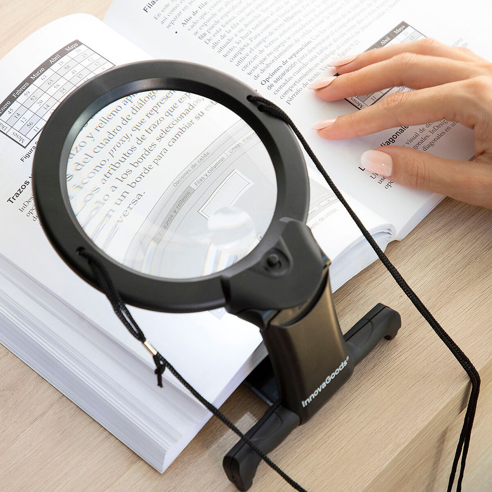Miniatura: Hands-Free Magnifying Glass with LED light Zooled InnovaGoods