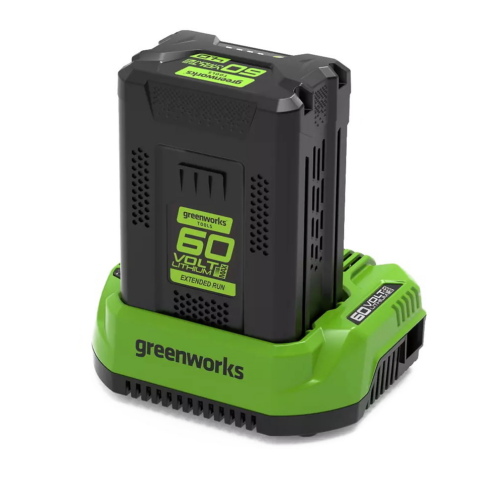 Set incarcator/Baterie, Greenworks, 60V, 4 Ah, Negru/Verde (2933807)