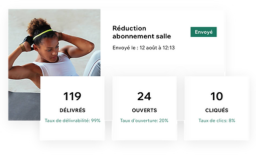 Image d'une fonctionnalité d'e-mail mark