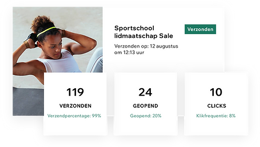 Afbeelding van e-mailgegevens met bezorg
