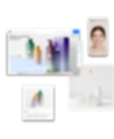 Website van een beauty merk en huidverzorging waarop de website in wording wordt getoond m