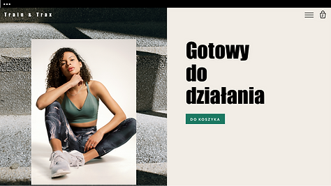 Strona Wix z wbudowanym sklepem i produk