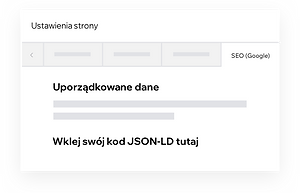 Dostosowywanie danych strukturalnych w witrynie Wix za pomocą kodu JSON-LD