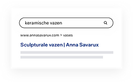Google resultaten voor een zoekopdracht naar 'keramische vazen'