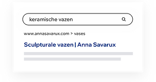 Google resultaten voor een zoekopdracht naar 'keramische vazen'