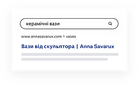 Результати пошуку в Google за запитом «керамічні вази»