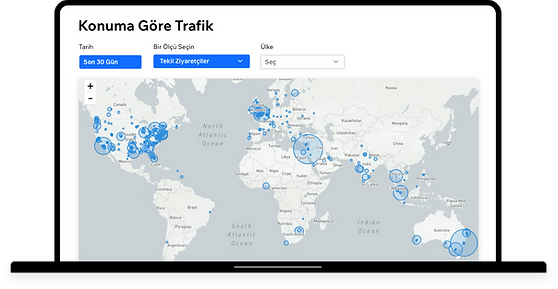 " Wix Analytics'teki Konuma Göre Trafik