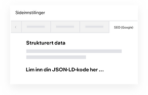 Tilpasning av strukturert data på Wix-nettsiden din med JSON-LD-kode