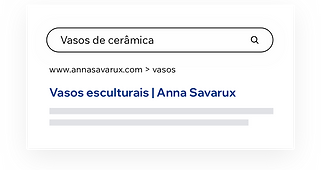 Resultados de Google para una búsqueda de "jarrones de cerámica"