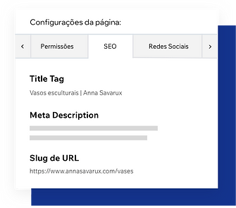 Configuración de SEO de la página, personalización de las meta etiquetas de la página