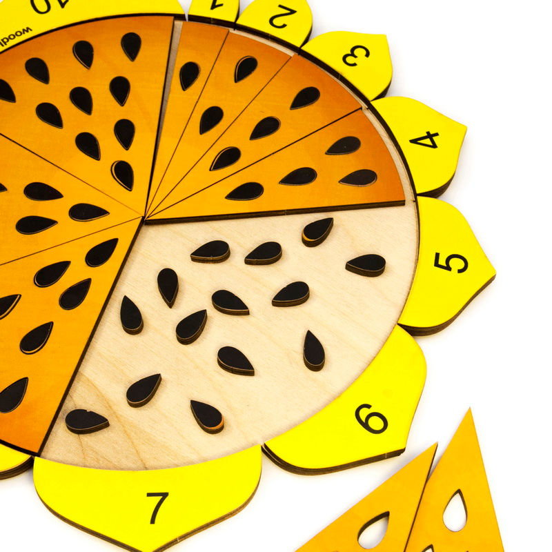 Миниатюра: Учимся считать - Подсолнух