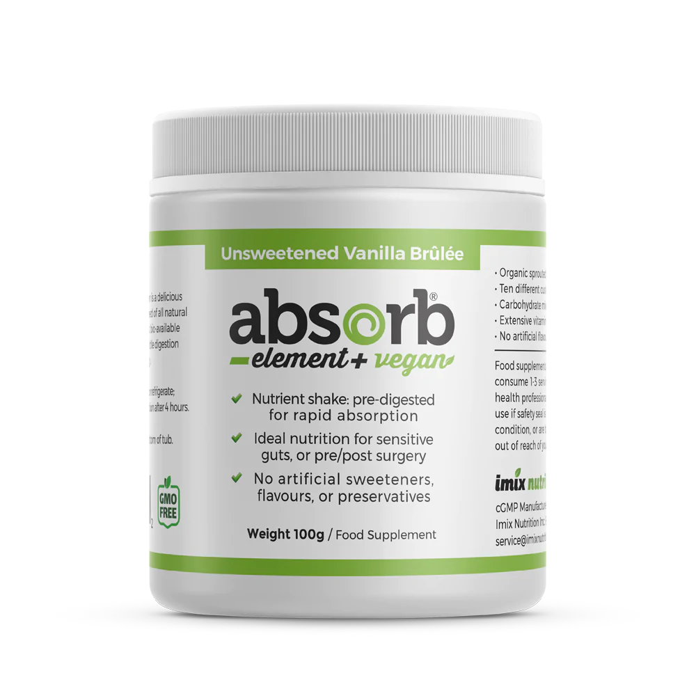 Absorb Element+ Vegán cukrozatlan vanília brûlée – 100g