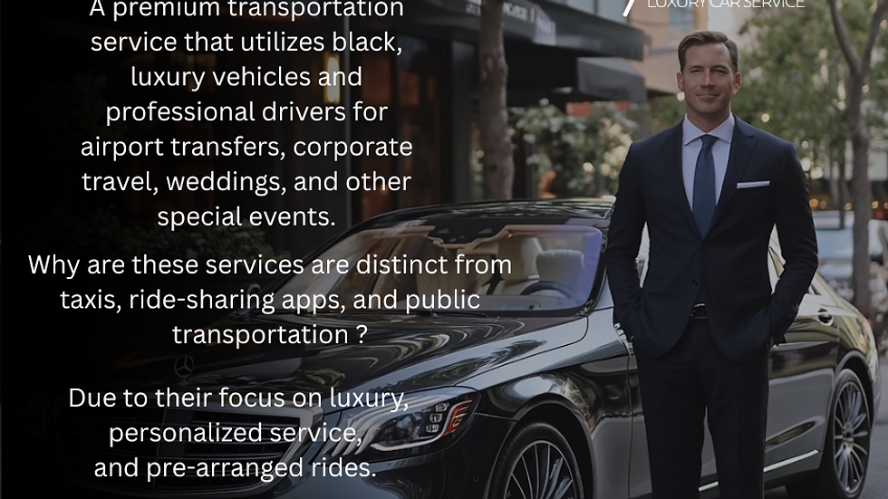 Why to choose a Black Car Service