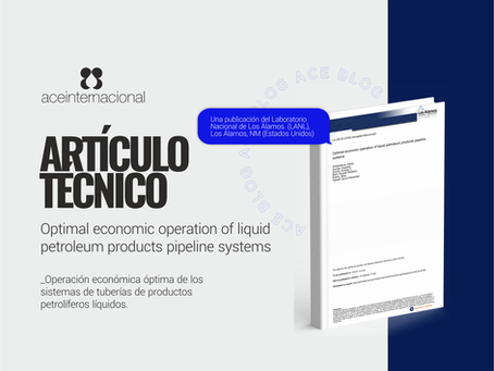 Artículo: Operación económica óptima de los sistemas de tuberías de productos petrolíferos líquidos.
