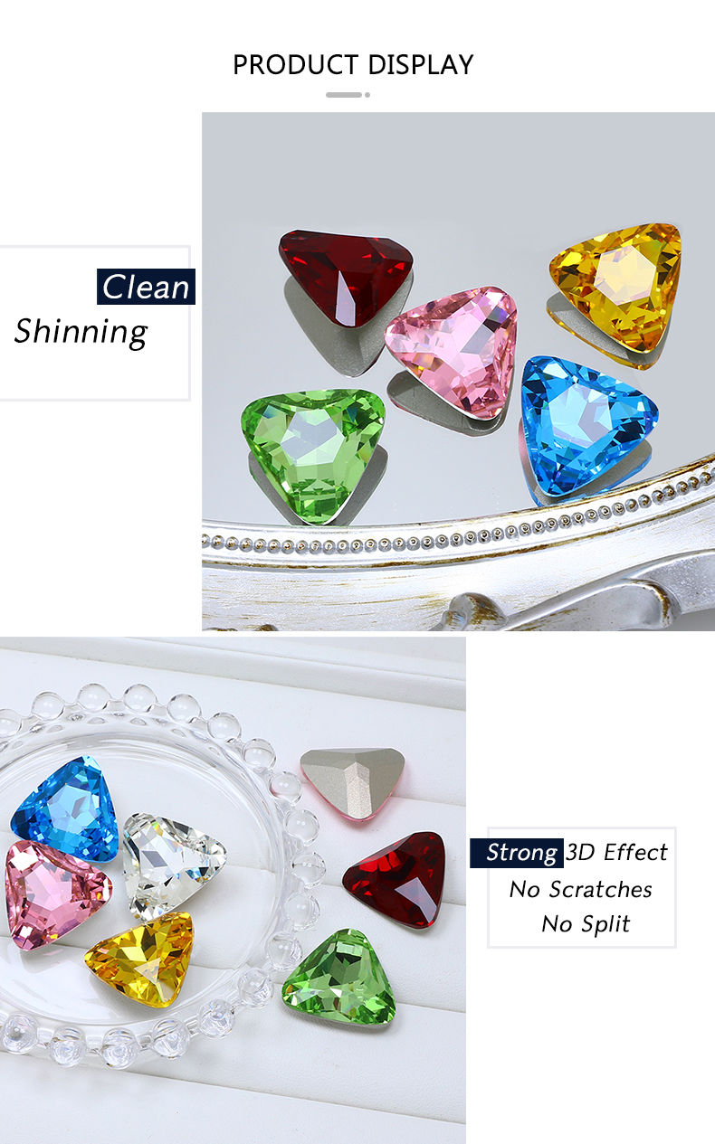 Thumbnail: GM 3012 Triangle 23x23mm Fancy Stone