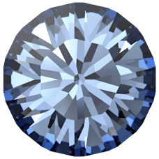 1028 Swarovski Round Stone Light Sapphire F