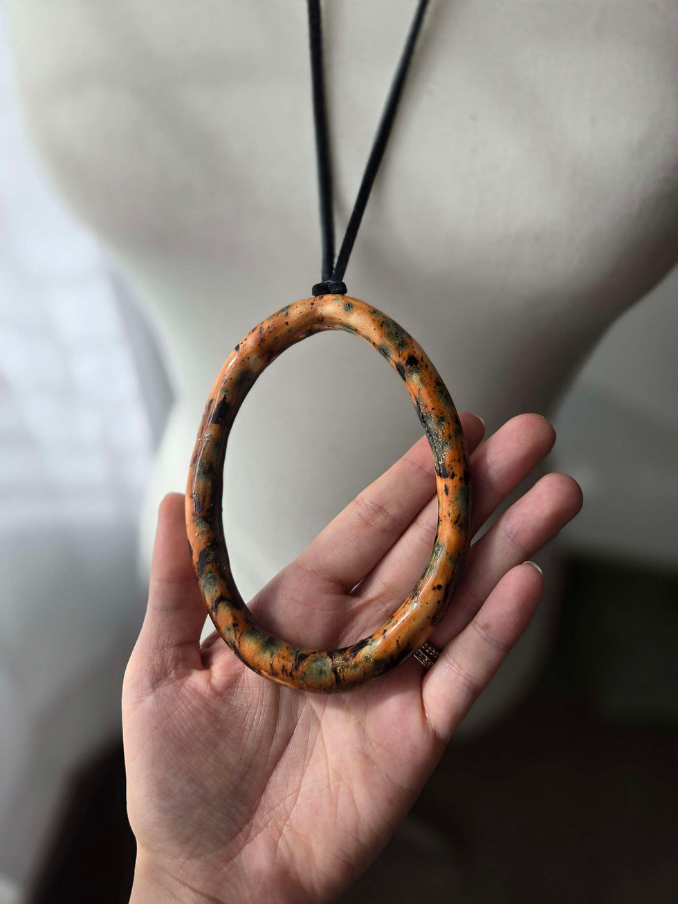 Thumbnail: Large Oval Statement Necklace