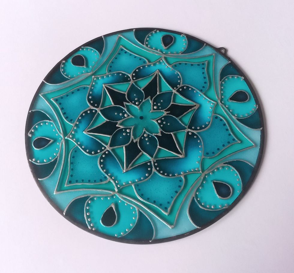 Egyedi mandala ablakdísz