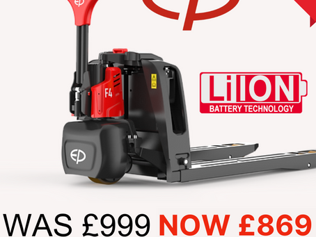 EP F-Series F4 Li-ion Powered Pallet Truck - Save £100